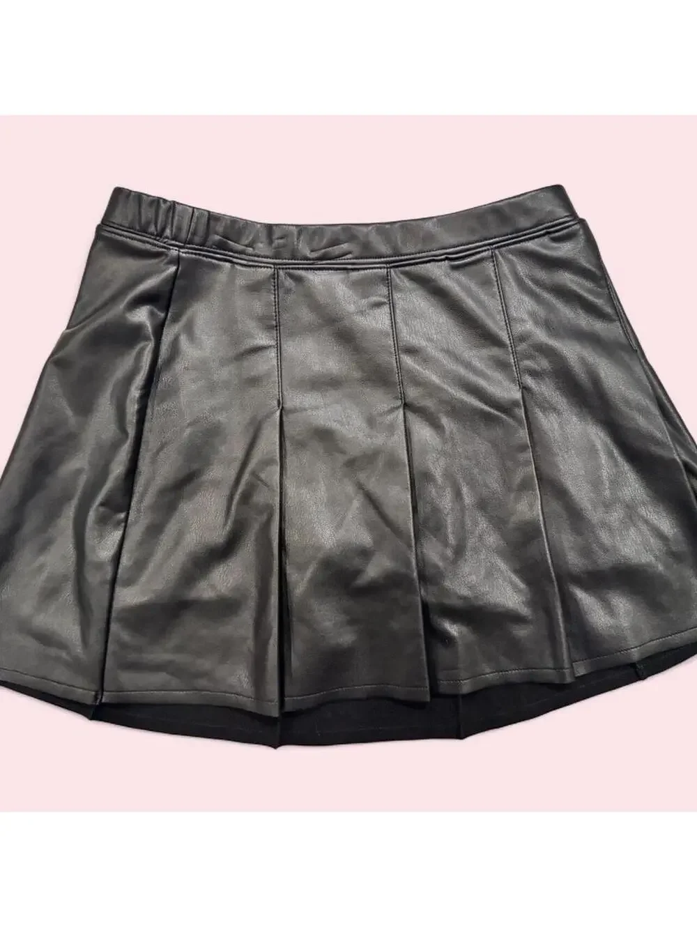 Black Pleather Skirt- Youth